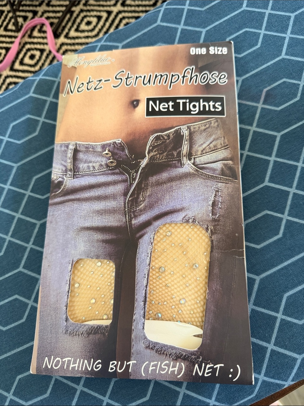 Netz-Strumpfhose Net Tights - Beige Fishnet Hosiery